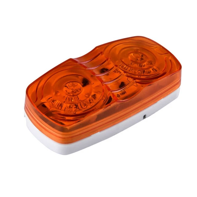 Amber Taillight Ideal For Cab And Sleeper Panels Plastic Side Marker Lights