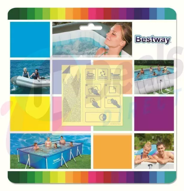 10 X Inflatable Swimming Pool Puncture Repair Patch Kit Bestway Intex Heavy Duty