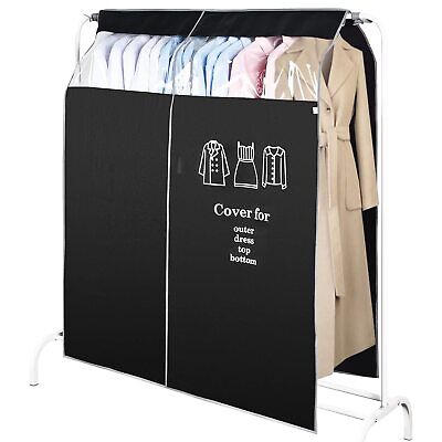 OTraki Copriabiti Antipolvere per Armadio 120 x 150 cm Copertura Protettiva per Stand Appendiabiti in Tessuto Traspirante Copri Stender Vestiti con Finestra Trasparente Visibile 
