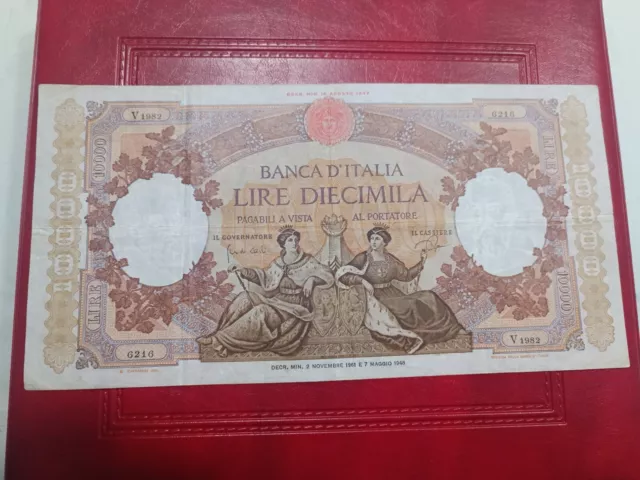 10000 Lire  Repubbliche Marinare Regine Del Mare Decr  02/11/1961  Spettacolare