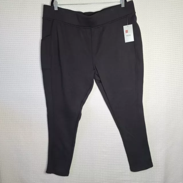 SWISS TECH LINED WOMENS WINTER LEGGINGS BLACK SIZE 3X(24-26w)