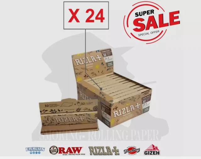 Cartine Rizla Natura King Size Slim Lunghe In Canapa Box 50 Libretti - Foto 10