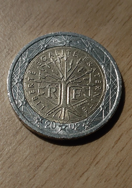 moneta 2 euro francia 2002 valore