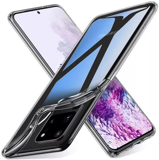 Samsung Galaxy S20 Ultra Housse Etui Coque de protection Silicone [Transparent]
