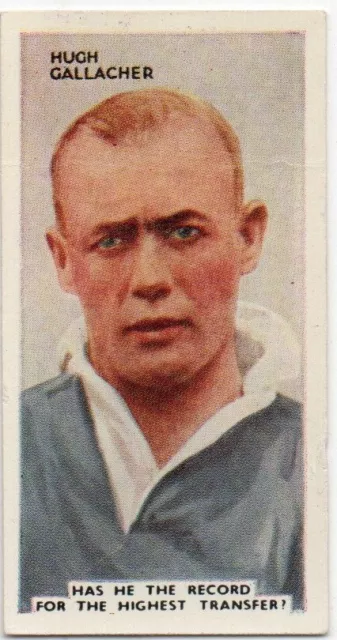 GODFREY PHILLIPS CIGARETTE CARD IN THE PUBLIC EYE 1935 No.48. HUGH GALLACHER