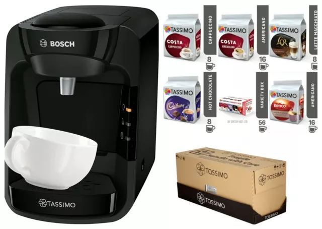 Tassimo Bosch Suny TAS3102GB Sonderedition und Getränkesorte 56 Getränkekapseln 2