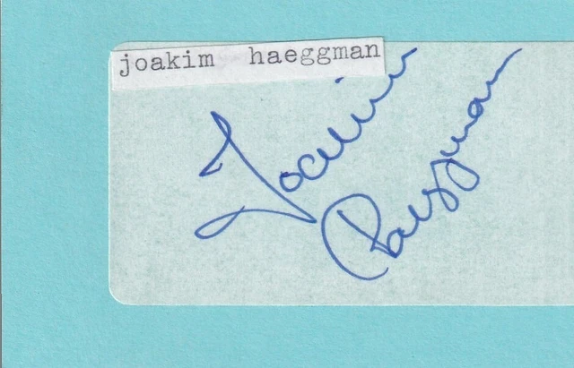 Joakim Haeggman - European Tour Golfer Signed Address Label (Laid onto card)