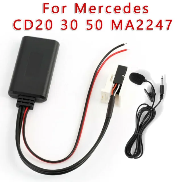 Adaptateur Audio Bluetooth Câble Aux Avec Kit MIC Pour Mercedes W245 W203 W209