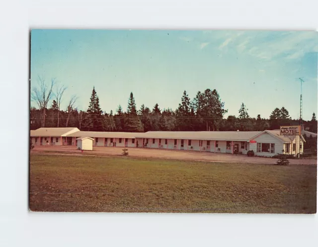 Postcard Happy Hollow Motel Indian River Michigan USA