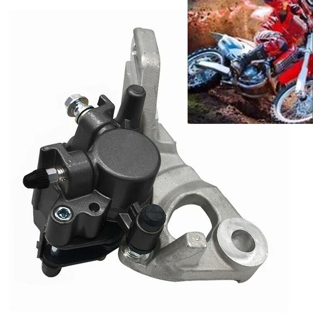 1×Motorcycle Bike Hydraulic Rear Disc Brake Caliper W/Master Cylinder Brake Pads