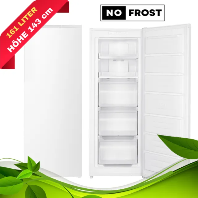 Gefrierschrank NoFrost Stand Tiefkühlschrank Eisschrank freistehend 161 Liter