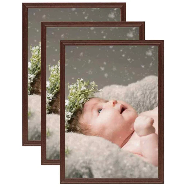 Cornice Portafoto Doppia Frametory 5x7 Cm - Con Cerniera In Vetro Per Tavolo - 2 Pezzi