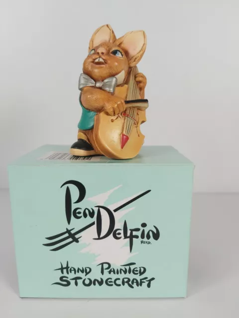 Pendelfin Rabbit "Bliss" Hand Painted Stonecraft Bunny Figurine, Appr.10cm Tall