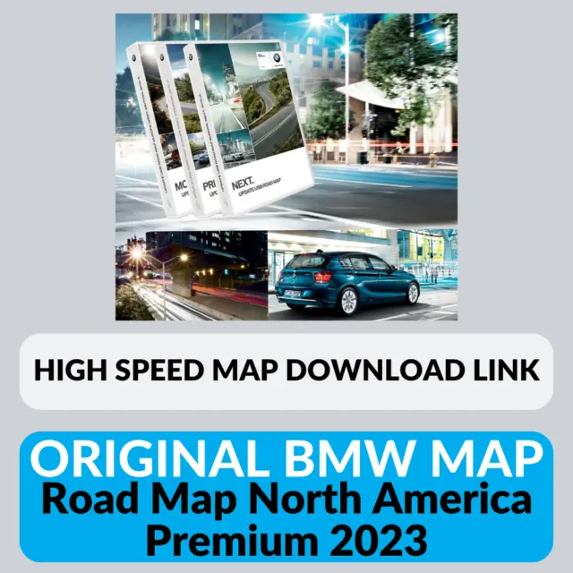 Download Original BMW Road Map North America Premium 2023 - Fast download link