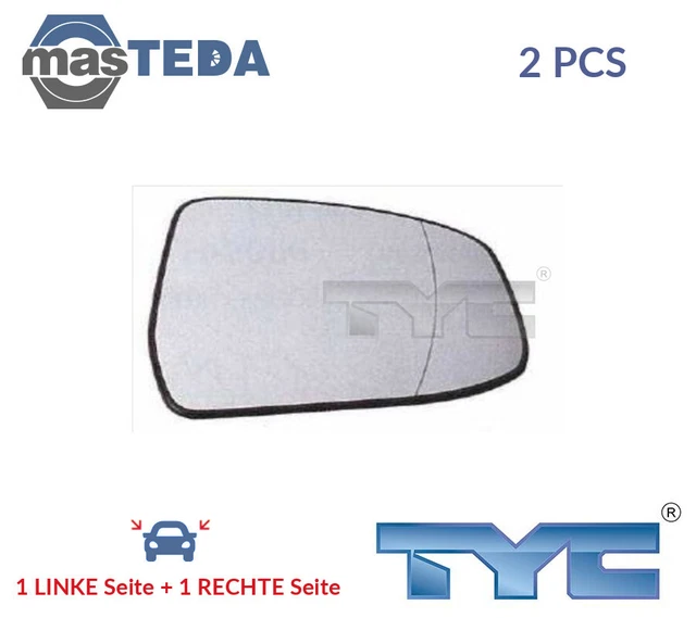 310-0118-1 AUßENSPIEGEL SPIEGELGLAS PAAR TYC 2PCS NEU OE QUALITÄT