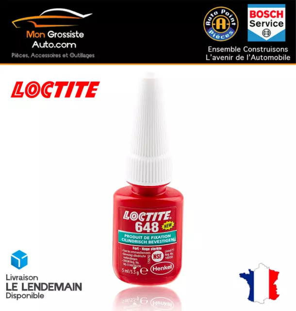 LOCTITE 648 Frein Filet Fort 5mL Gamme PRO Réf. 232668 Bloc, Fixation