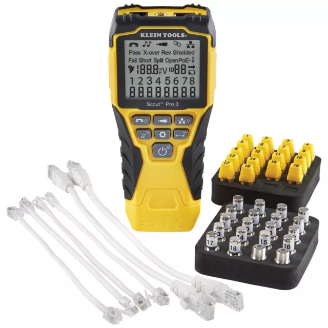 Klein Tools VDV501-852 Scout® Pro 3 Tester with Locator Remote Kit