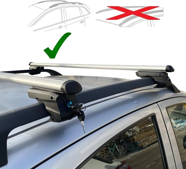 Barres De Toit Apline Pour Peugeot 3008 2017-2020 - Porte-Bagages Gris ACE-2 Railing
