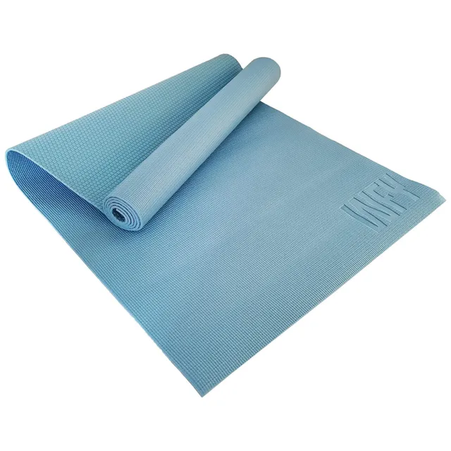 0,4cm Estera de Yoga Antideslizante 183x61 CM Azul Claro Pilates Base Ejercicio