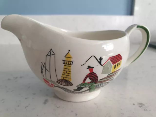 Alfred Meakin small jug or creamer in the fisherman scene design