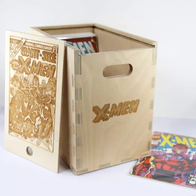 X-MEN Marvel Timber Comic Storage Box *Comics Not Included