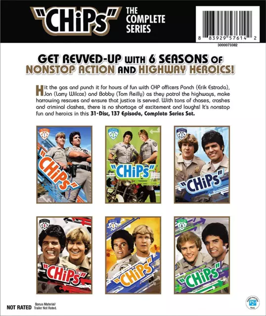 CHiPs: The Complete Series Collection - Season 1 2 3 4 5 & 6 | Sealed | DVD 2