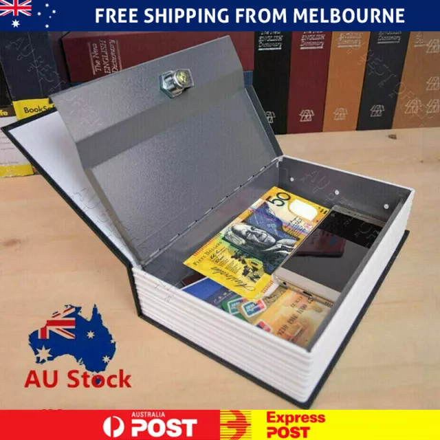 Hidden Treasure Dictionary Lockable Book Safe Box With Two Key Lock safes L / M