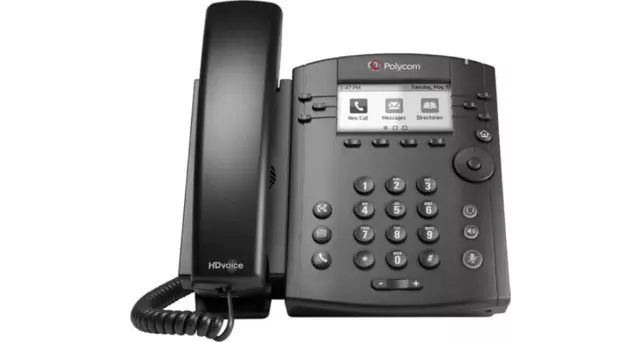 Polycom VVX 311 Gigabit PoE 6-line IP Phone - Black