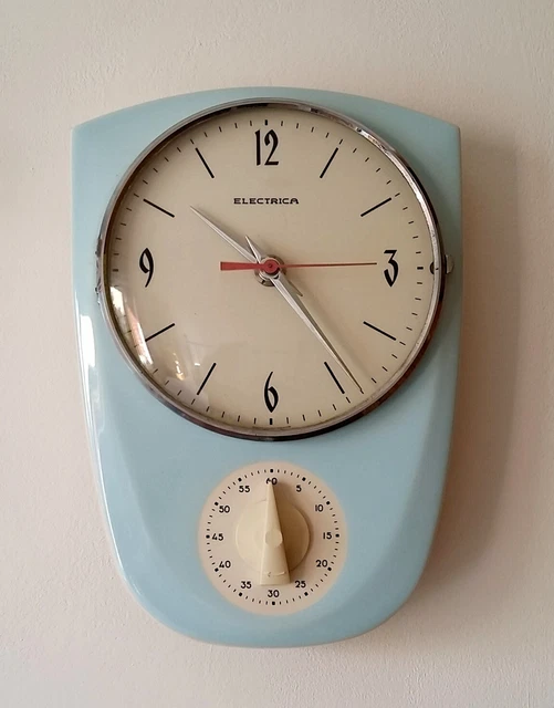 Reloj de cocina con temporizador Electrica Mid Century Hettich Vintage
