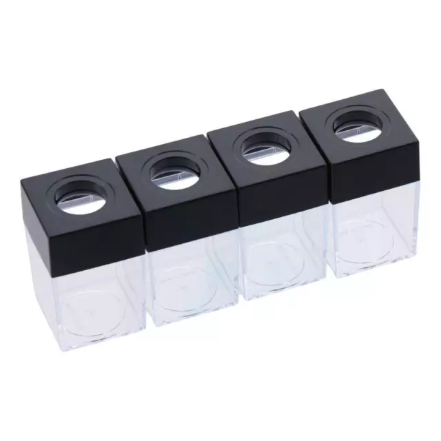 4 Pieces Magnetic Paper Clip Dispenser Plastic Paperclip Holders   Office