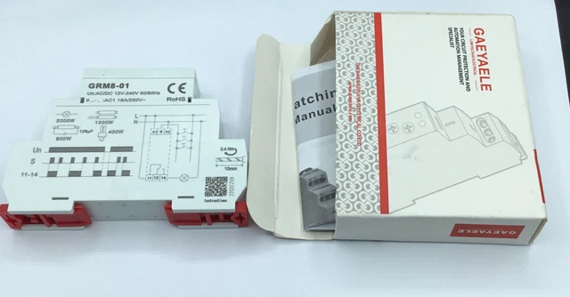AC/DC12-240V GRM8-01 Electronic Impulse Relay Latching Relay Memory Relay