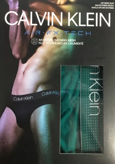 CALVIN KLEIN MEN'S Air FX Tech Microfiber Hip Brief, Green, Size M $28.98 -  PicClick