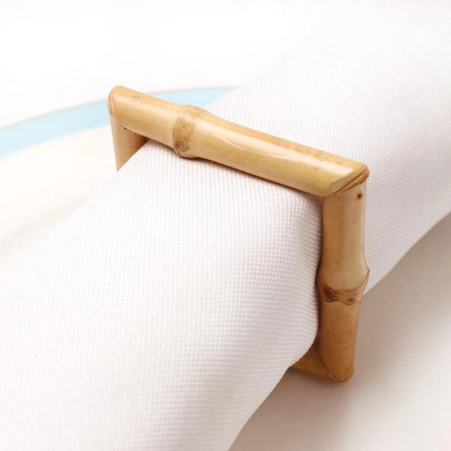 Hecho a mano soporte de servilleta de vacaciones mesa ajuste de servilleta anillo hebilla