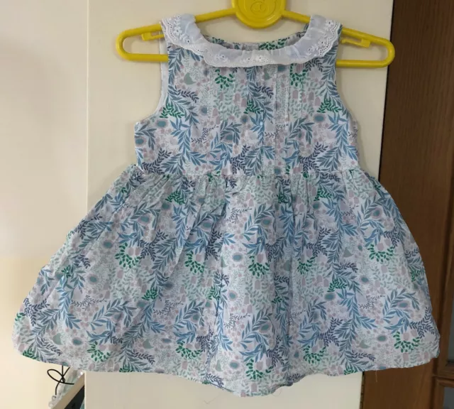 Baby Girls Next Floral Dress Size 3-6 Months