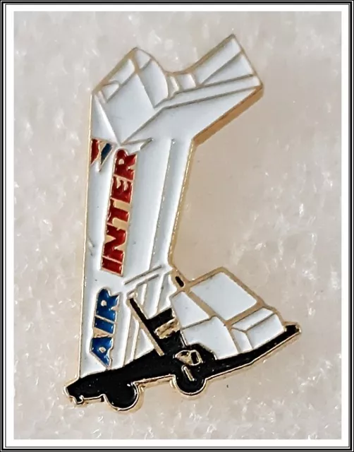 Air Inter was a semi-public French domestic airline lapel pin badge