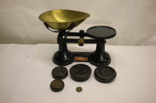 Cuisena Manuelle Gewicht Maßstab Vintage Mit Eisen Gewichte