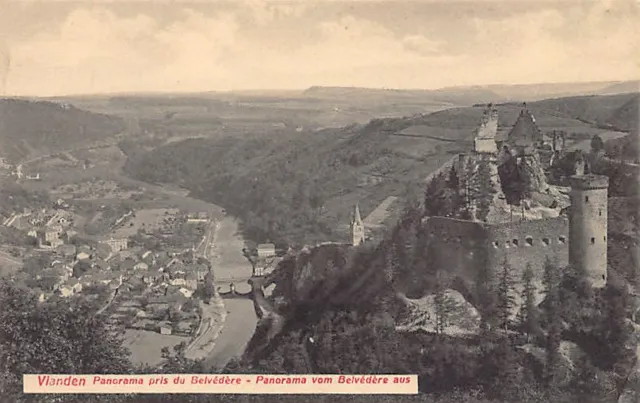 Luxembourg - VIANDEN - Panorama pris du Belvédère - Ed. P.C. Schoren