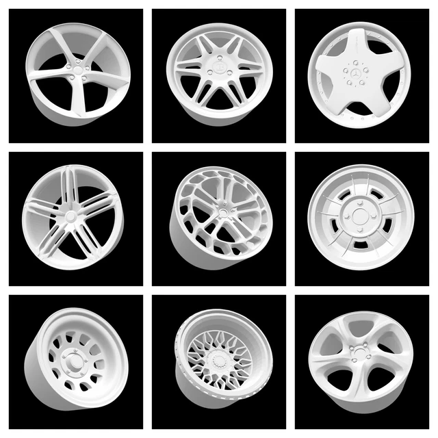 1:18 SCALE CUSTOM 3D Printed Wheels New Models for 2022 £15.44 ...