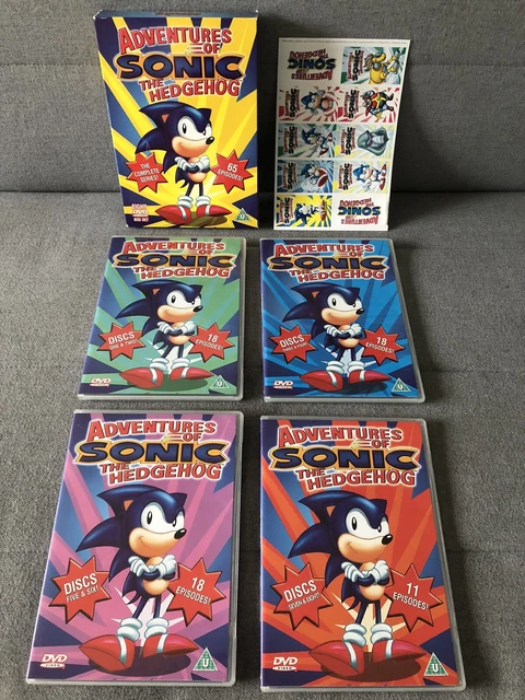 ADVENTURES OF SONIC The Hedgehog Complete Series DVD BOXSET 8 Discs