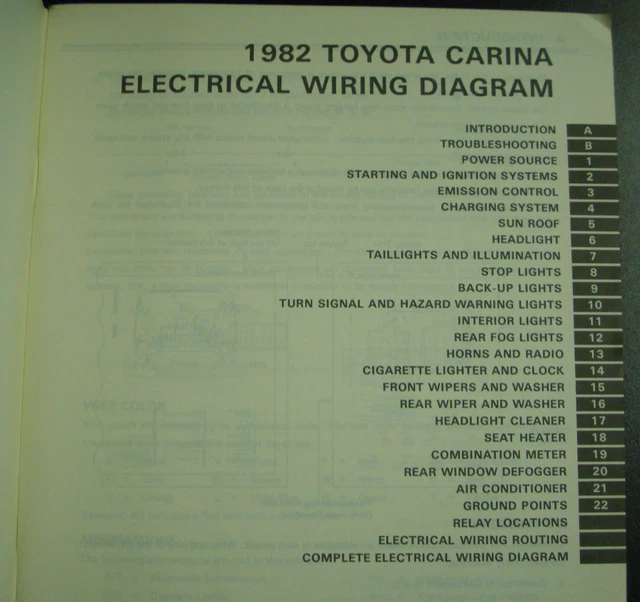 Toyota Carina Pdf Manual Wiring Diagrams vrogue.co