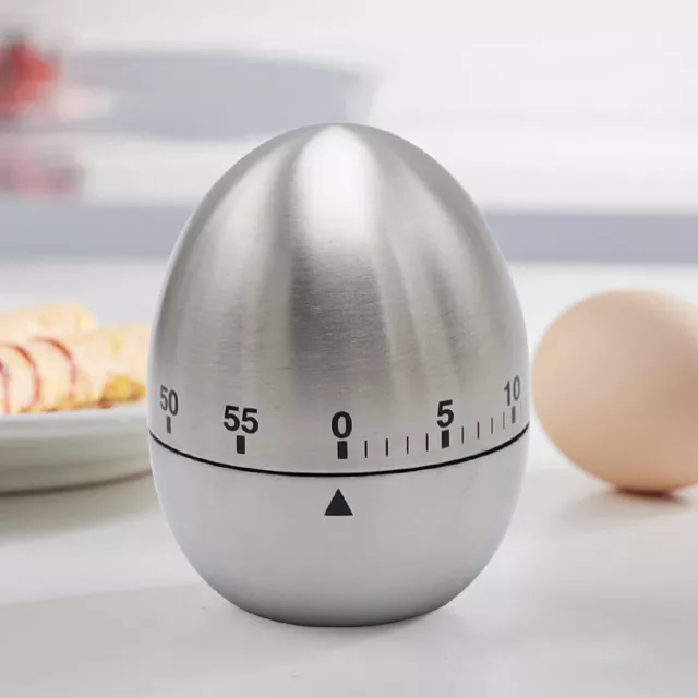 Kurzzeitmesser Ei Edelstahl Eieruhr Küchentimer Wecker Küchen-Timer 60 min