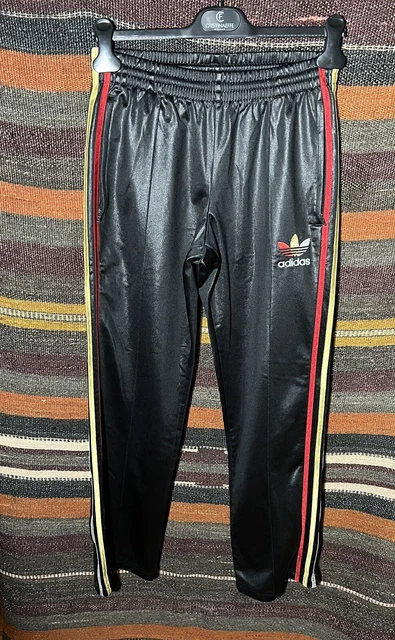 Pantaloni Lucidi Adidas Chile 62 Nero Taglia XS Uomo Men Shiny TrackPants