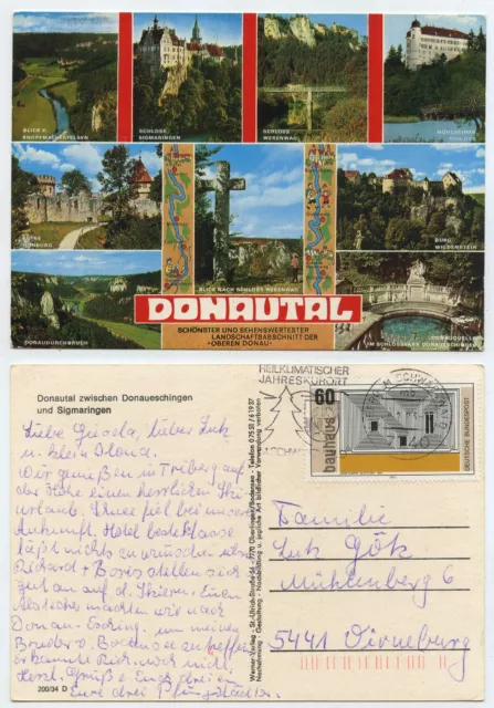 67316 - Danube valley between Danube Singen and Sigmaringen - postcard, run 1983