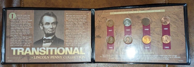 Transitional Lincoln Penny Collection, 1917-1982