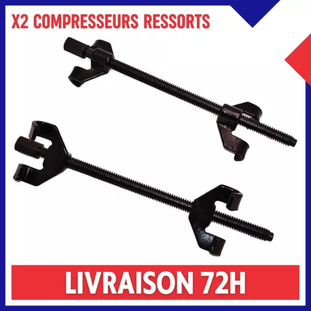 x2 Compresseur Extracteur Ressort Suspension Démontage Amortisseur Tige 38cm