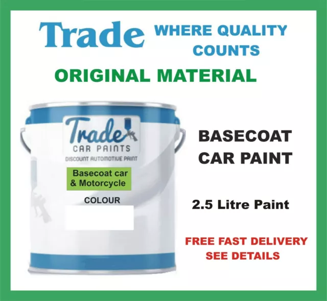 FERRARI Basecoat ANY COLOUR TO MATCH YOUR CAR PAINT CODE 2.5 Litre