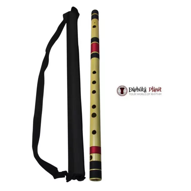 Professional Scale B bass 21'' Polished Bamboo Bansuri Flute (Indian Flute)