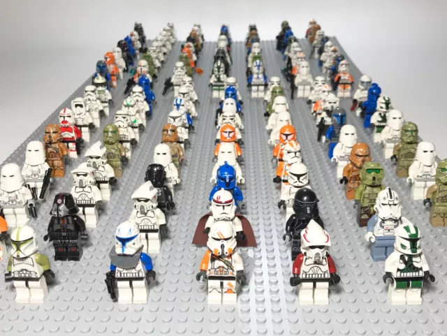 Lego Star Wars Clone Storm Troopers Captain Commander Minifigures Lot of 4