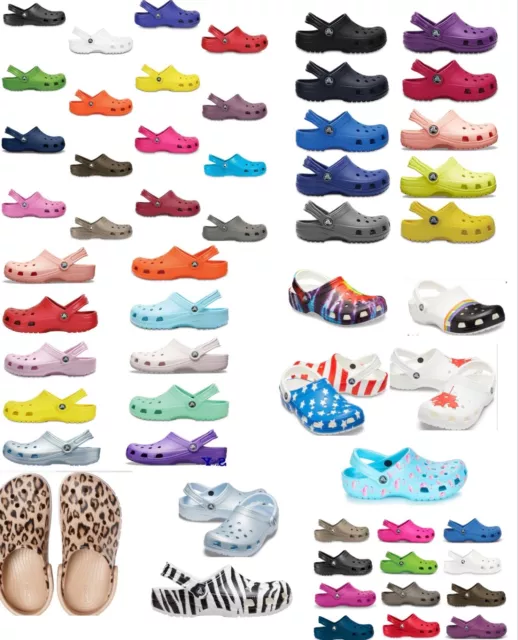 30+ colors CROCS Classic Sandals Clogs Mens Womens Shoes AUTHENTIC ORIGINAL