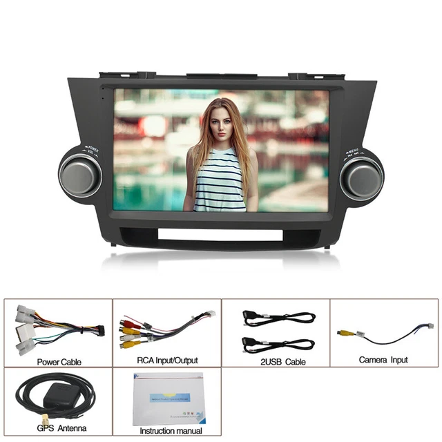 2+32G Android 12.0 Car Stereo Radio GPS Navi Player For Toyota Highlander 09-13